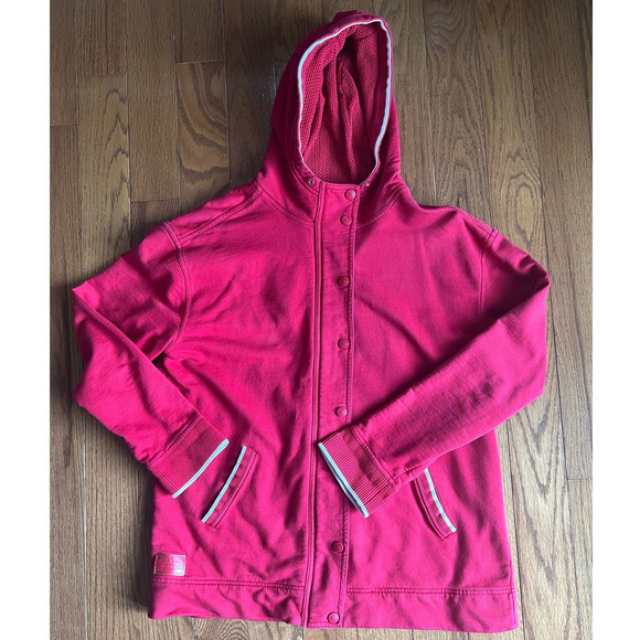 Lauren Jeans Co x Ralph Lauren Hooded Jacket, Zip/Snap Closure, Red/White size L - Picture 11 of 12